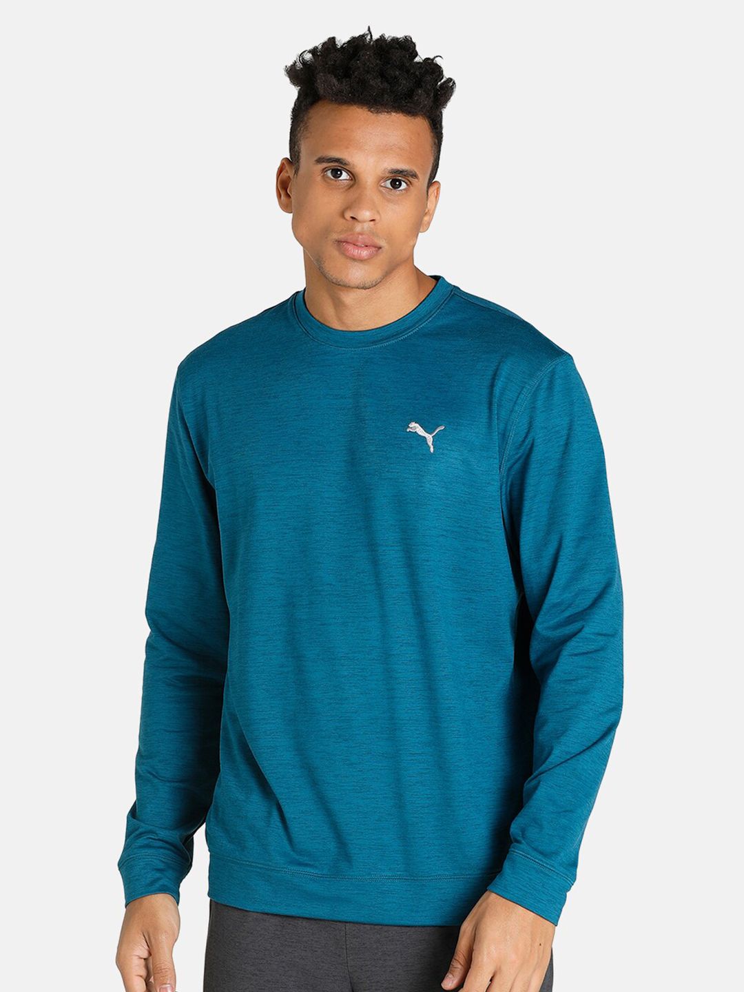 Puma Men Blue Solid CLOUDSPUN Golf Sweatshirts-picture-20