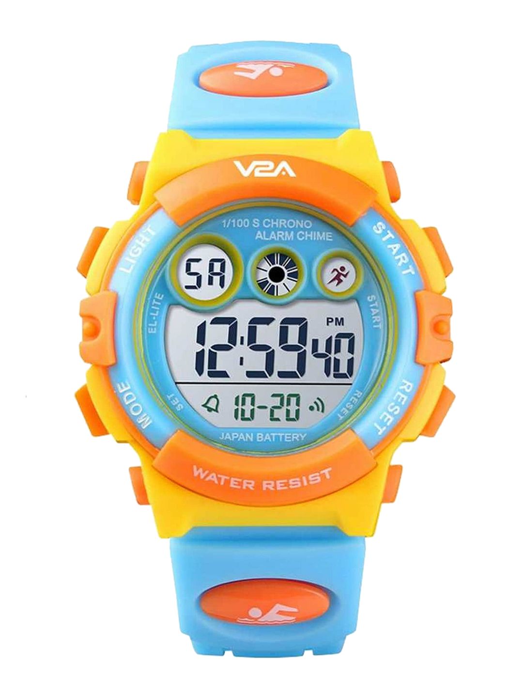 V2A Kids Blue Dial & Blue Straps Digital Multi Function Watch V2A-1451-yellow-Blue-picture-36