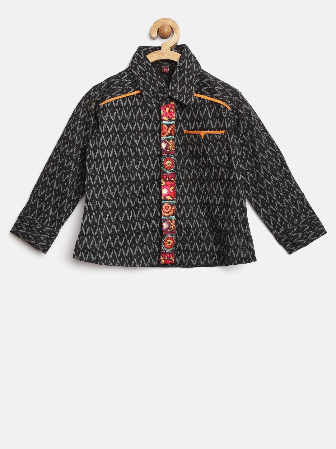Twisha Boys Black Printed Shirt-picture-22