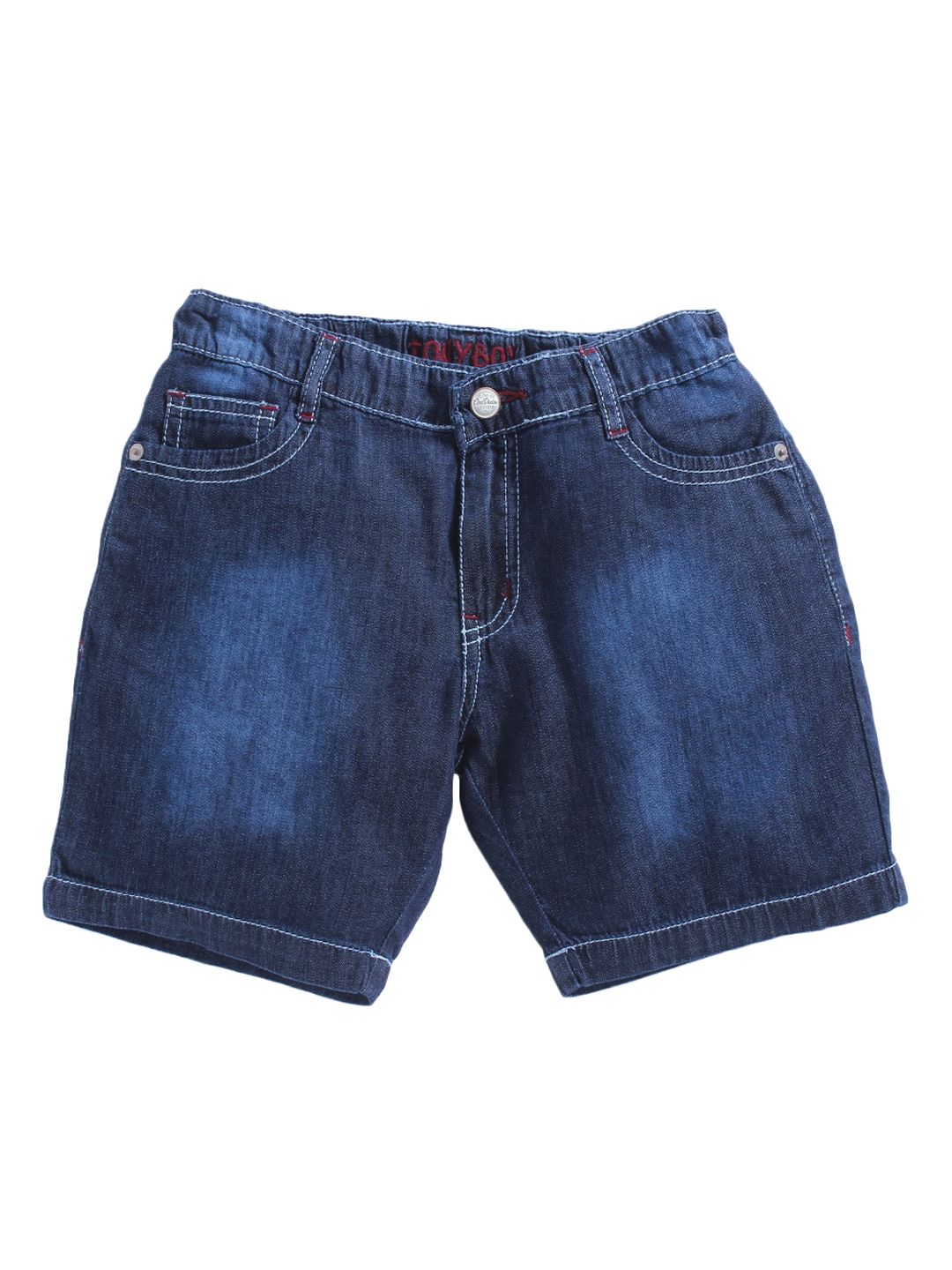 TONYBOY Boys Navy Blue Washed Denim Outdoor Denim Shorts-picture-30