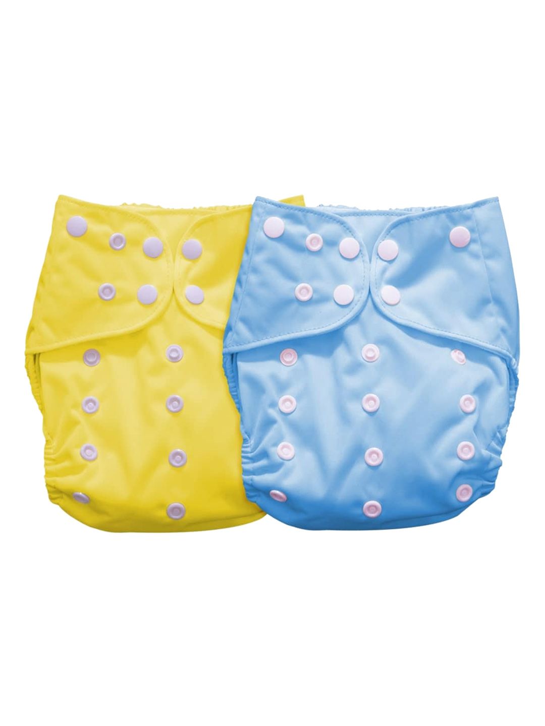 Moms Home Set of 2 Baby Reusable Cotton Pocket Diapers With 2 Inserts-image-11