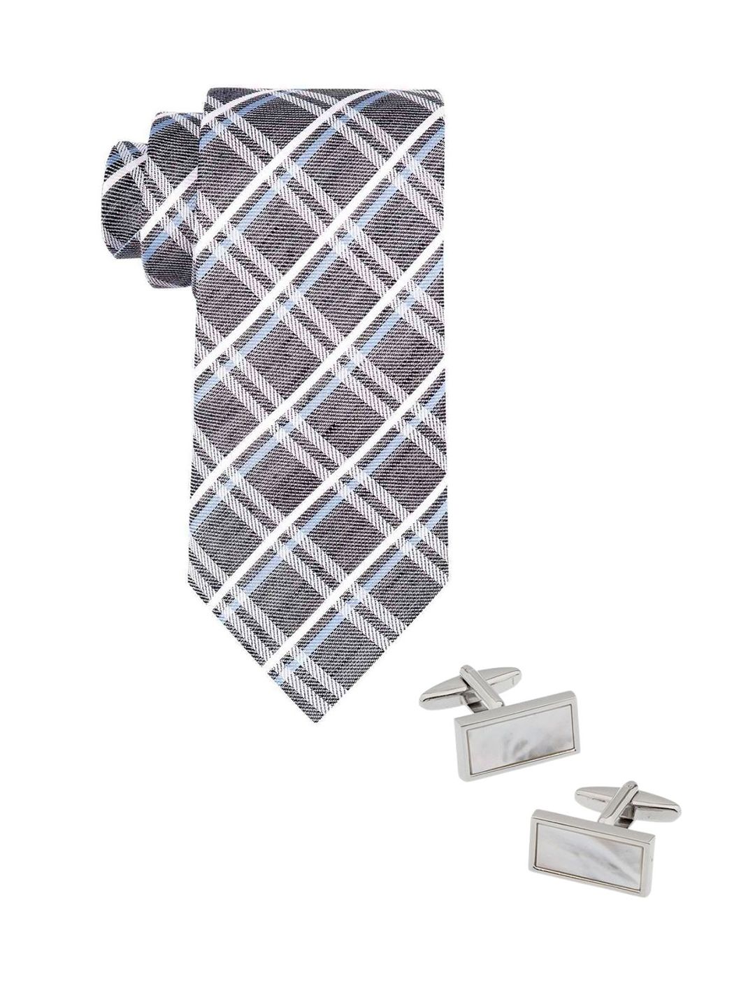 The Tie Hub Men Grey Accessory Gift Set-picture-54