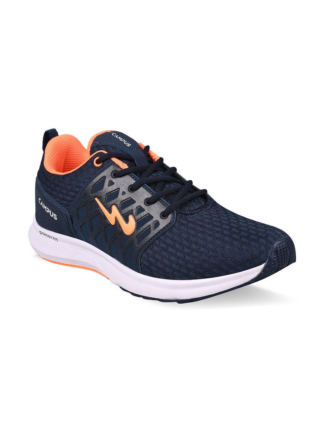 Campus Men Navy Blue Mesh Running Shoes-picture-46