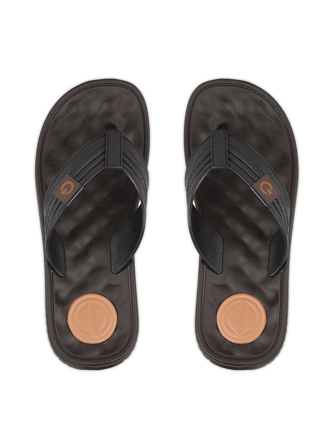 CARTAGO Men Brown & Black Thong Flip-Flops-picture-18