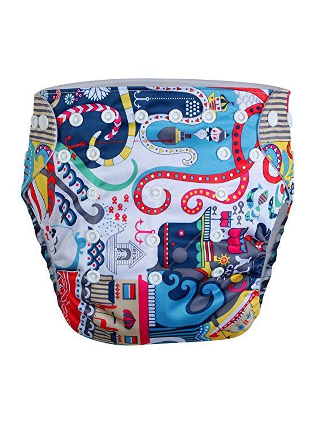 KASSY POP Infant Multicolor Reusable Microfiber 3 in 1 Pocket Cloth Diaper-image-5