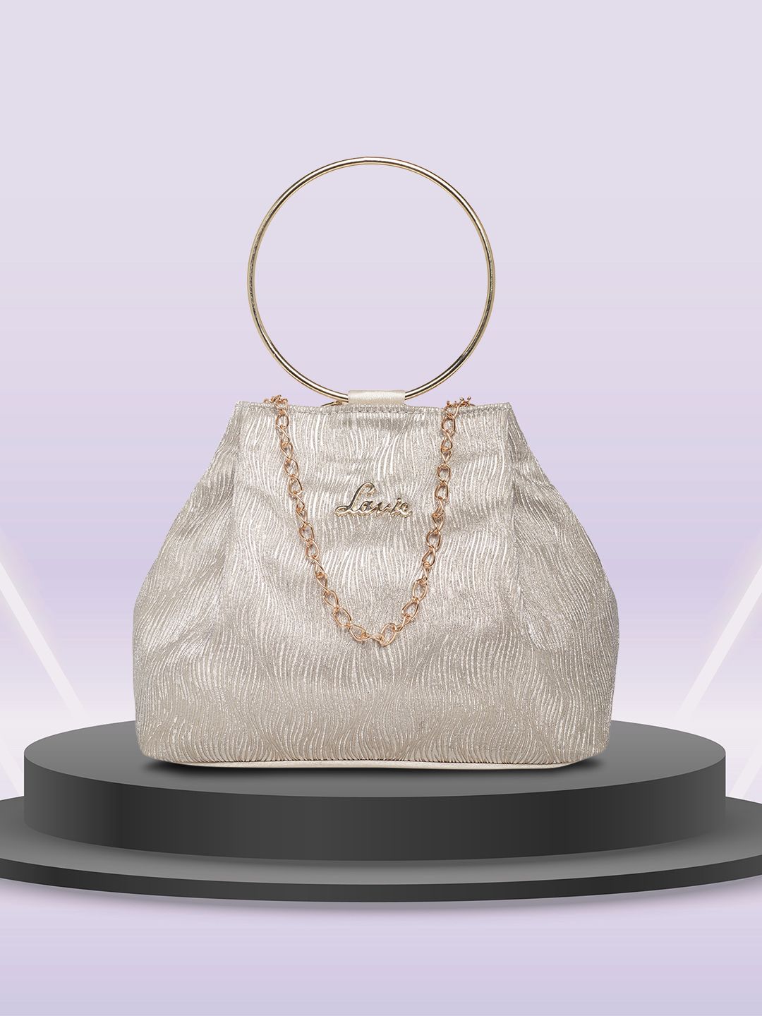 Lavie Alya Gold-Toned Structured Potli-image-33