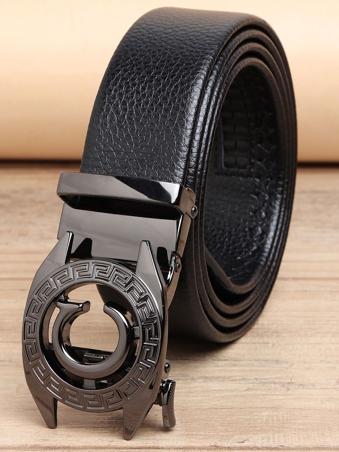 ZORO Men Black Autlock Buckle Belt-picture-53