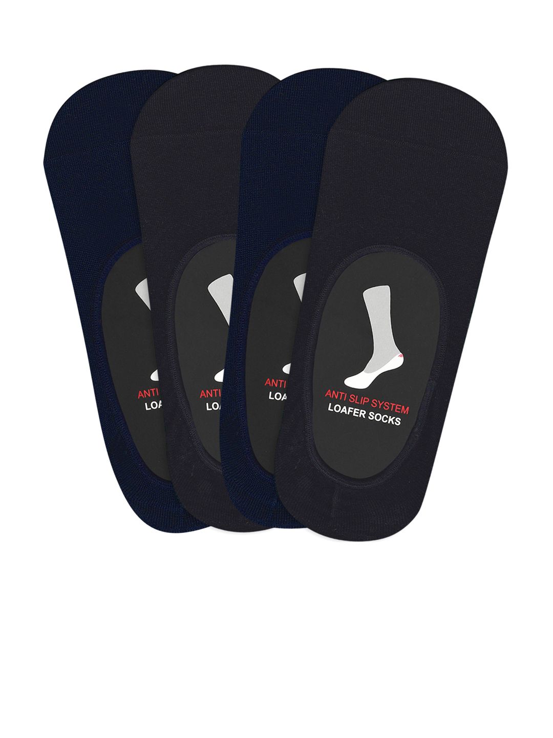 socksxpress Balenzia Men Pack of 4 Anti-Slip Loafer Shoeliner Socks-picture-16