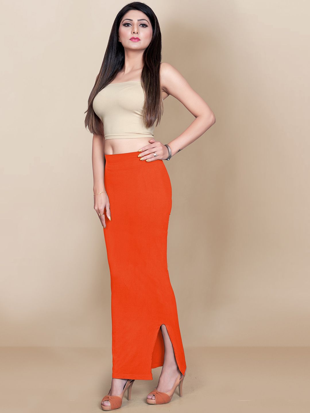 Buy Zivame Zivame Women Orange Solid Saree Shapewear at Redfynd