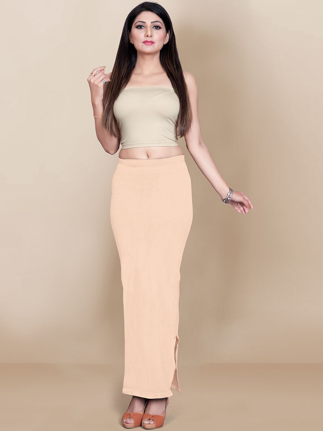 VAIRAGEE Women Peach Coloured Solid Shapewear-picture-10