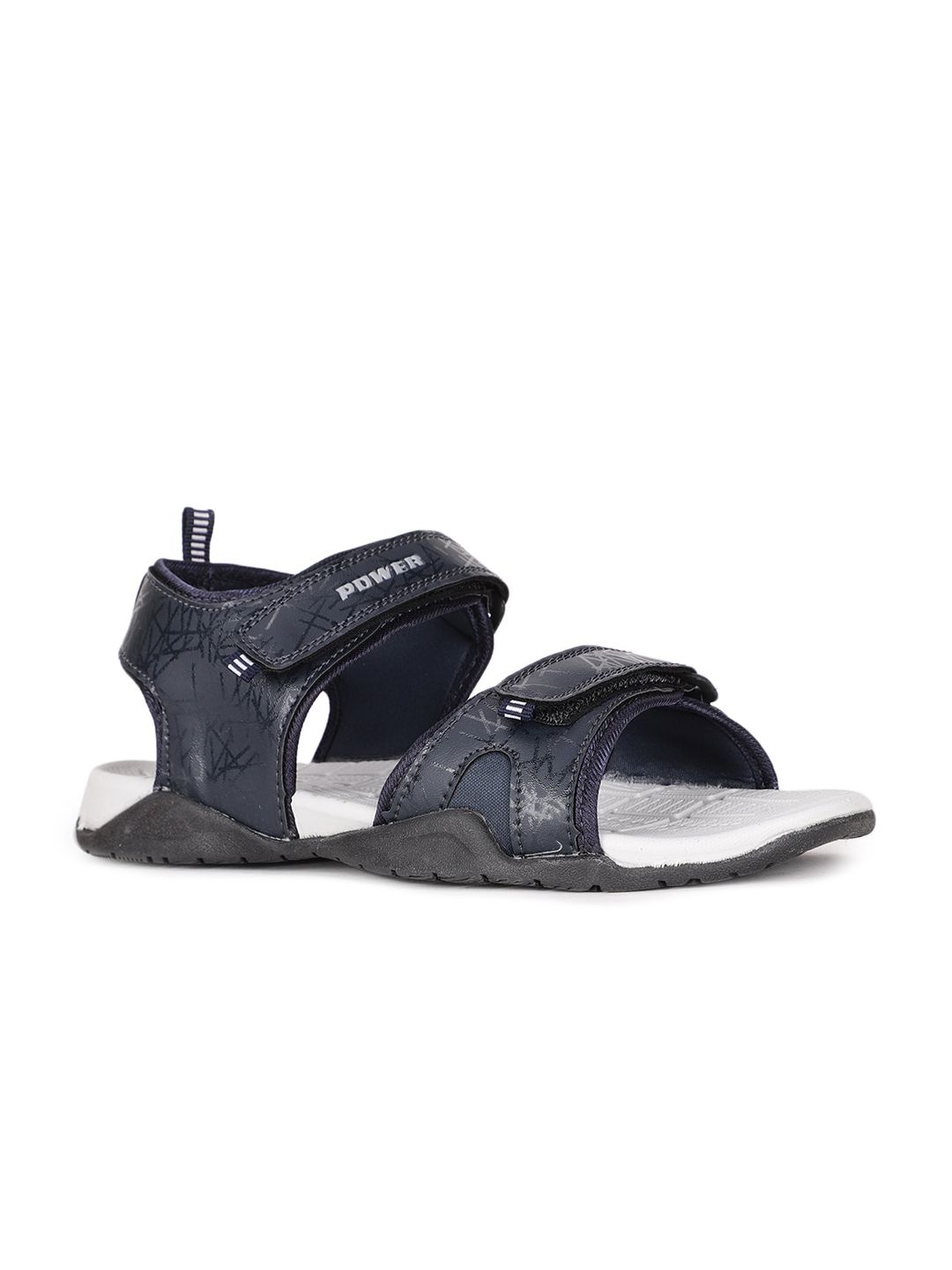 Power Men Navy Blue Sports Sandals-picture-12