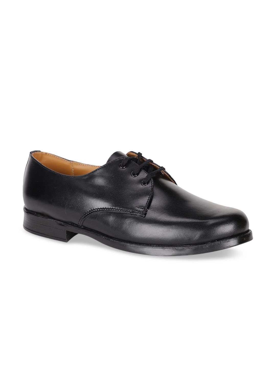 Bata Men Black Solid Leather Formal Derbys-picture-42