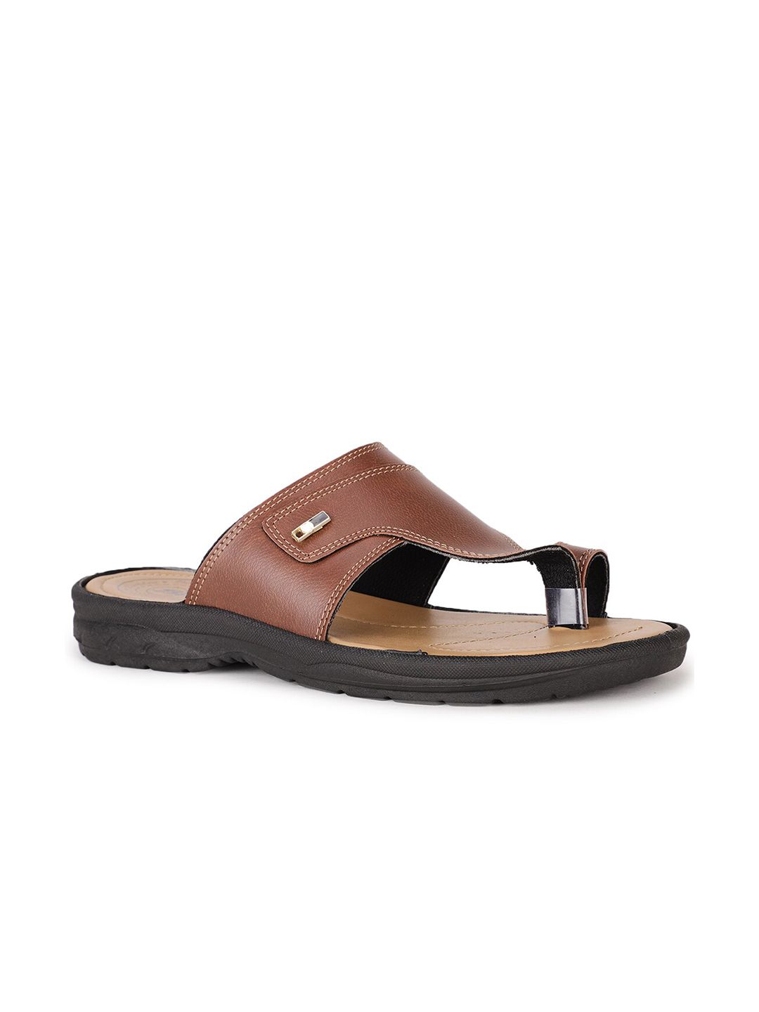 Bata Men Brown & Beige Comfort Sandals