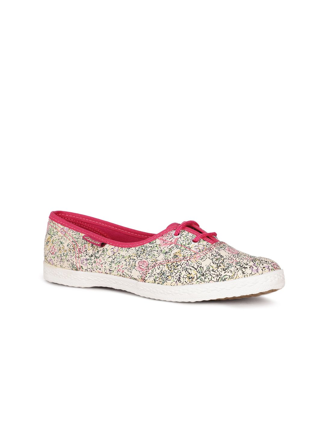 Bata Women Red Printed Sneakers