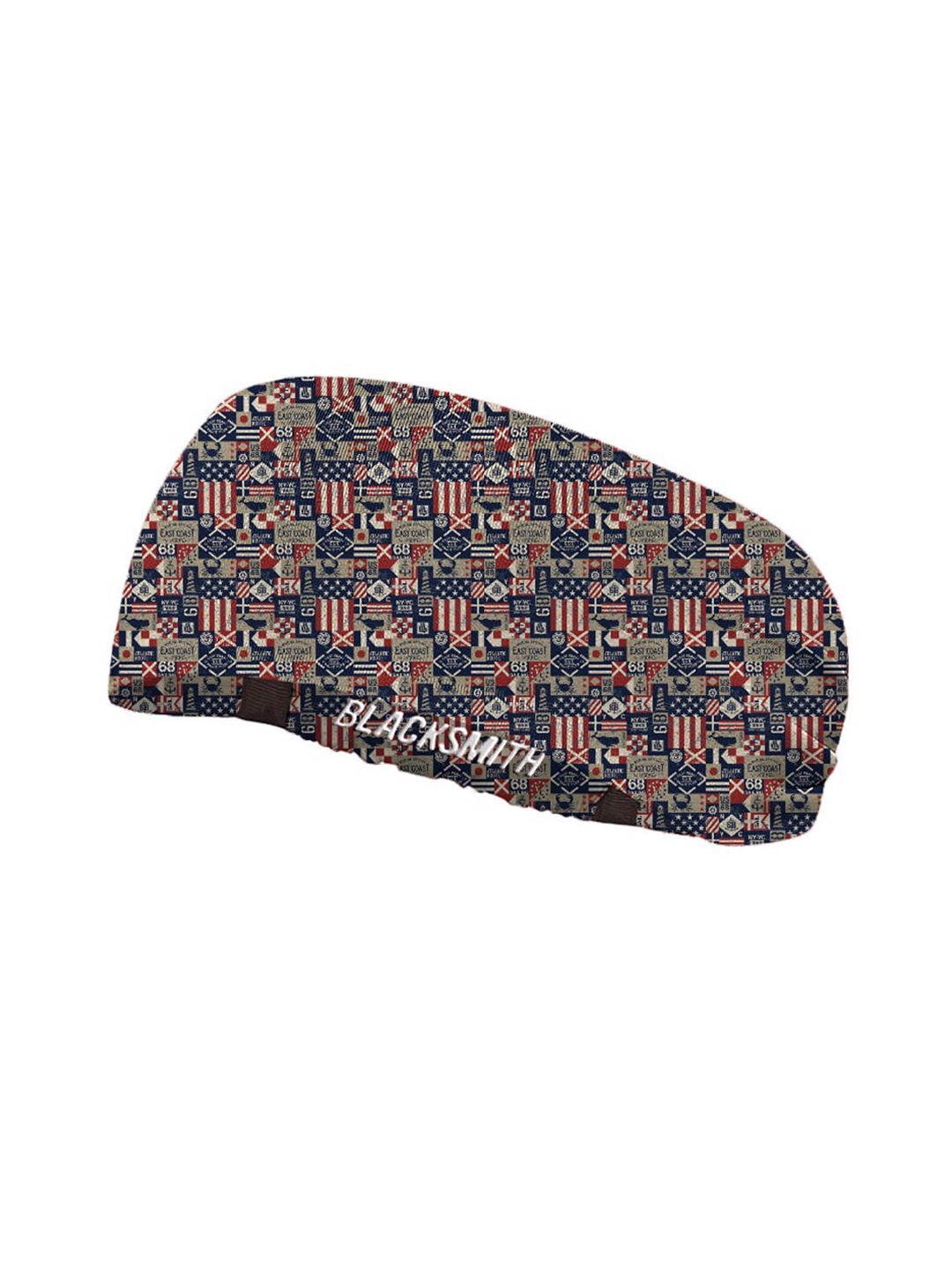 Blacksmith Blue & Red Printed Sports Headband-picture-11