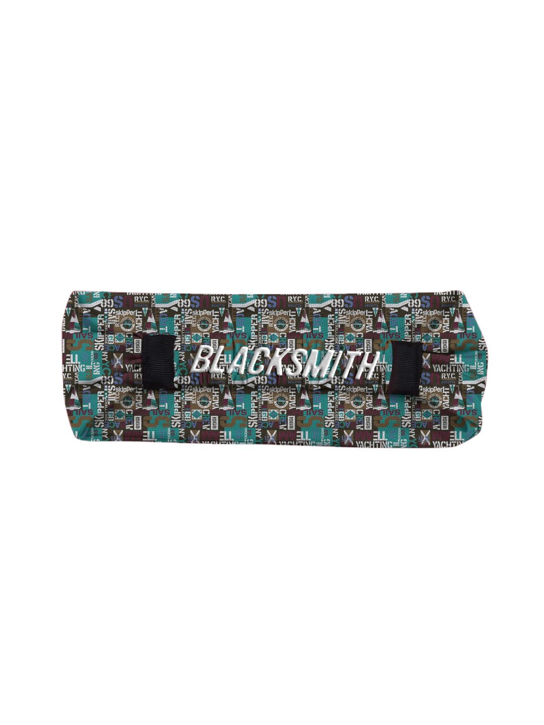 Blacksmith Unisex Brown & Green Printed Headband-picture-16