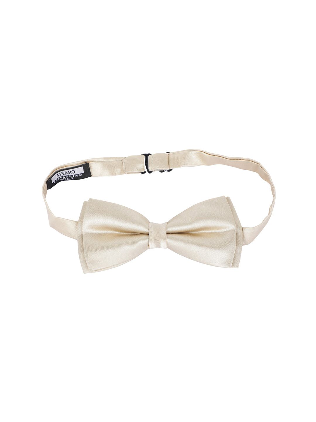 Alvaro Castagnino Men Cream-Coloured Bow Tie-image-0