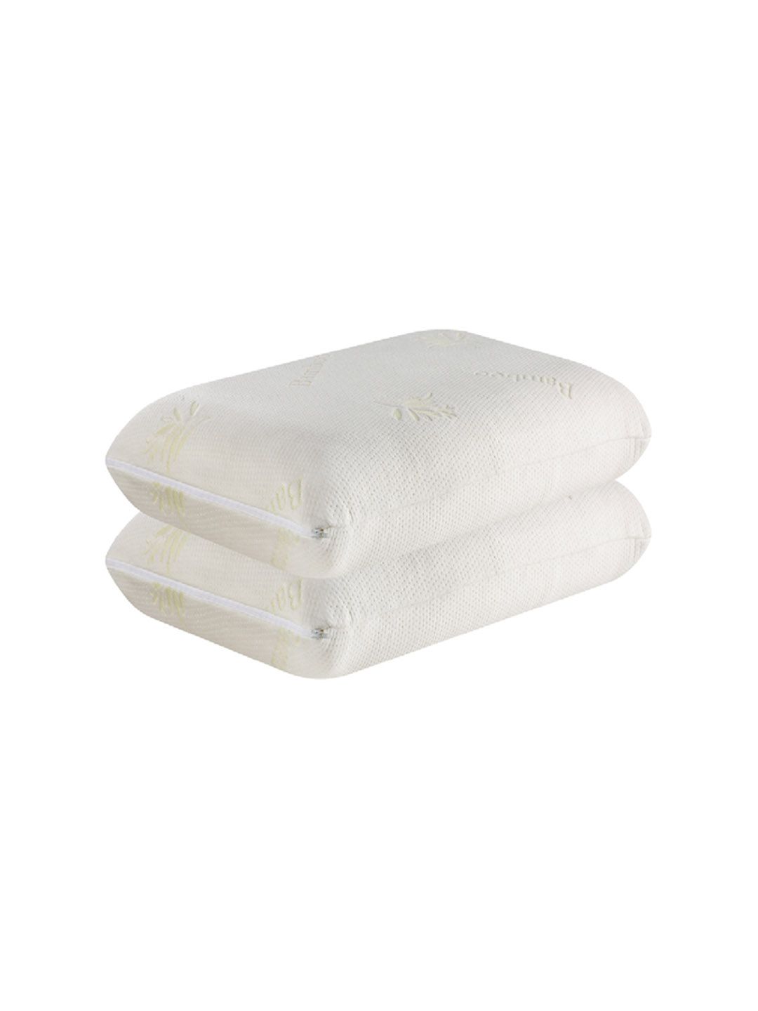 The White Willow White Set Of 2 Solid Cooling Gel Memory Foam Pillows-picture-31