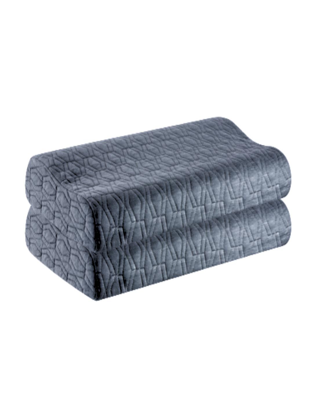 The White Willow  Grey Set Of 2 Solid Sleep Pillows-image-46