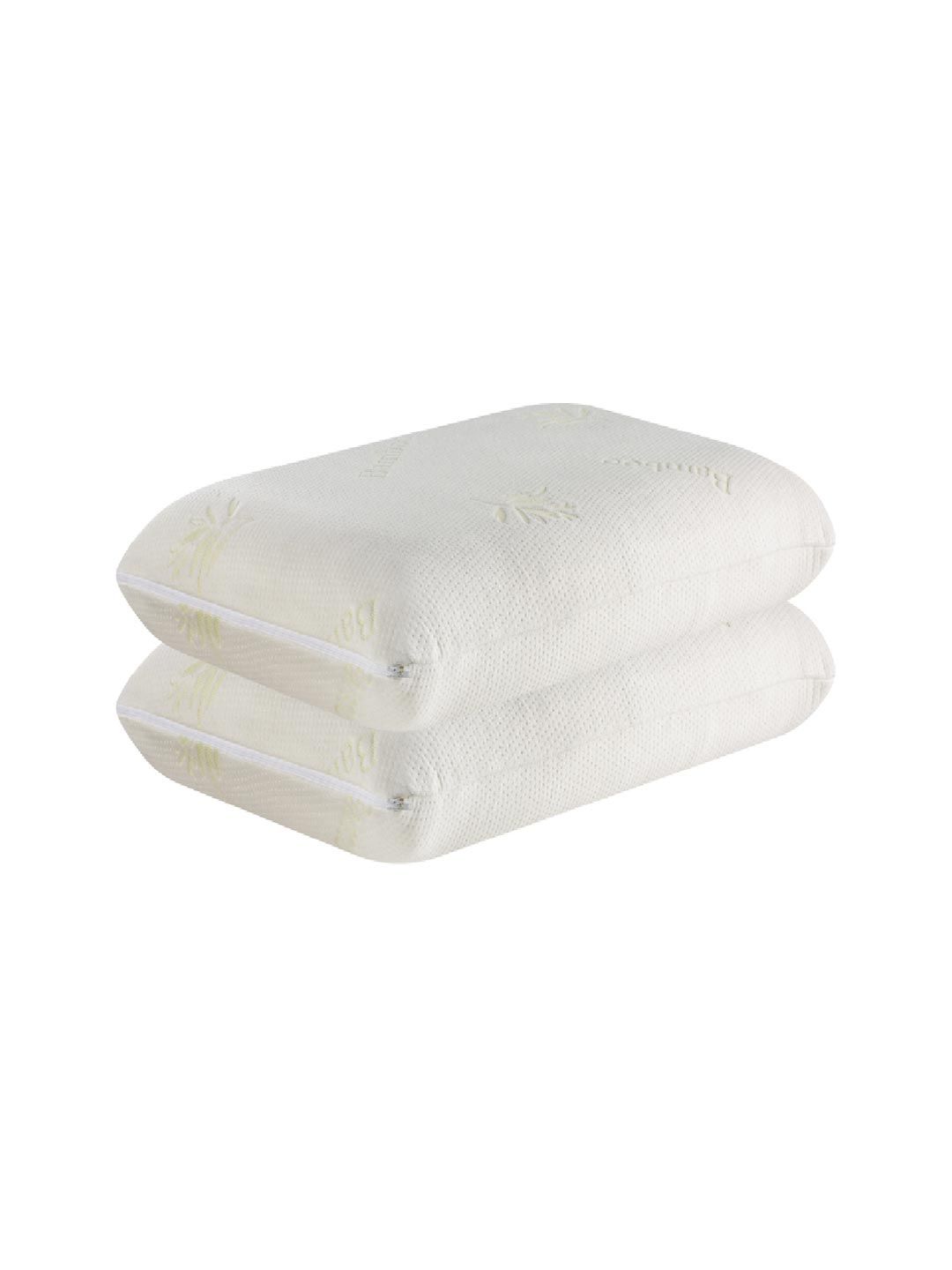 The White Willow Set Of 2 Green Cooling Gel Memory Foam Bed Pillows-picture-33