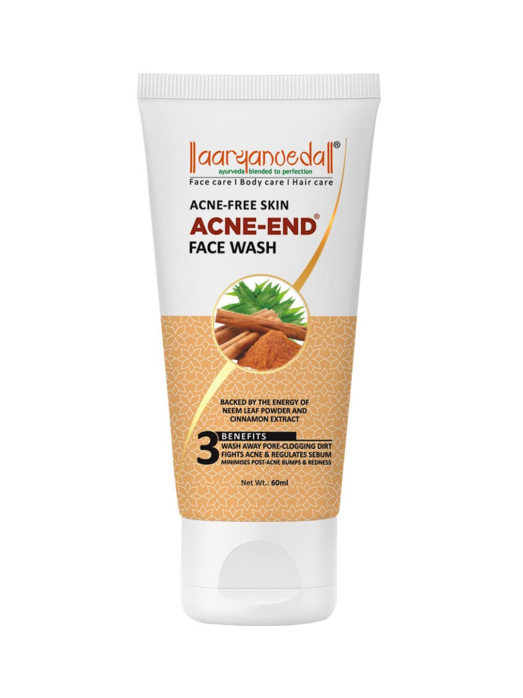Aryanveda Acnend Face Wash with Neem-Tulsi & Tea Tree for Acne & Pimples - 60 ml-image-4