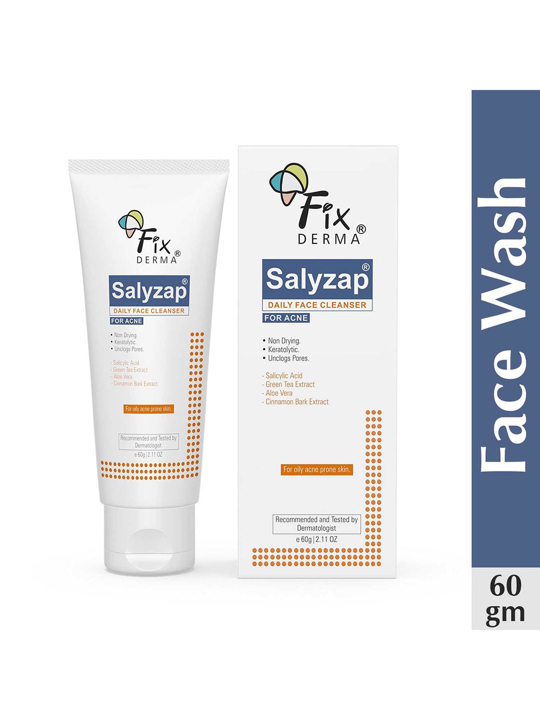 Fixderma Salyzap 2% Salicylic Acid Face Wash for Oily Skin - 60ml-picture-29