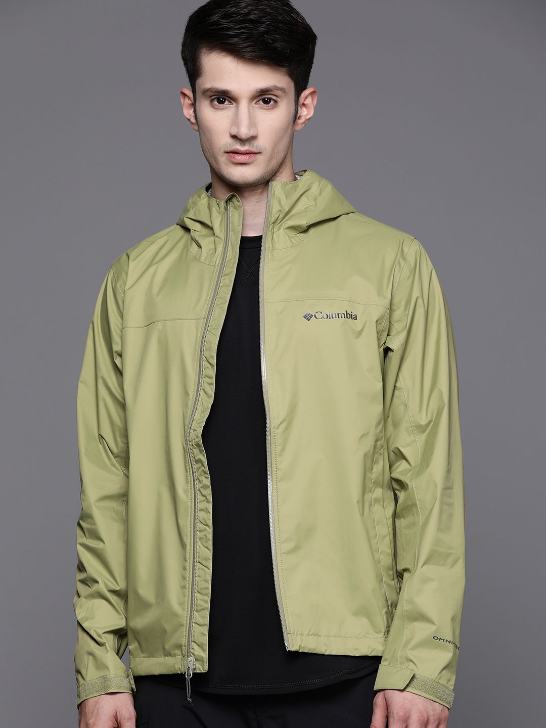 Columbia Men Solid Waterproof Rain Jacket-image-48
