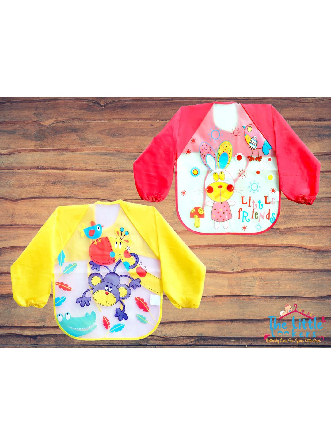 The Little Lookers Infant Waterproof Bib With Tying Rope-picture-30