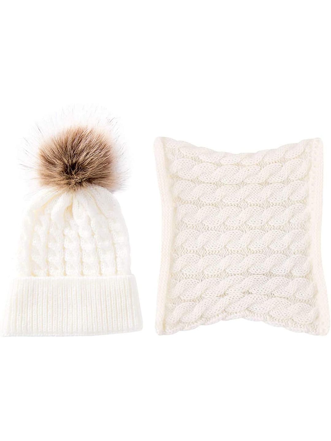 SYGA Kids Knitted Cotton Beanie With Pompom-picture-12