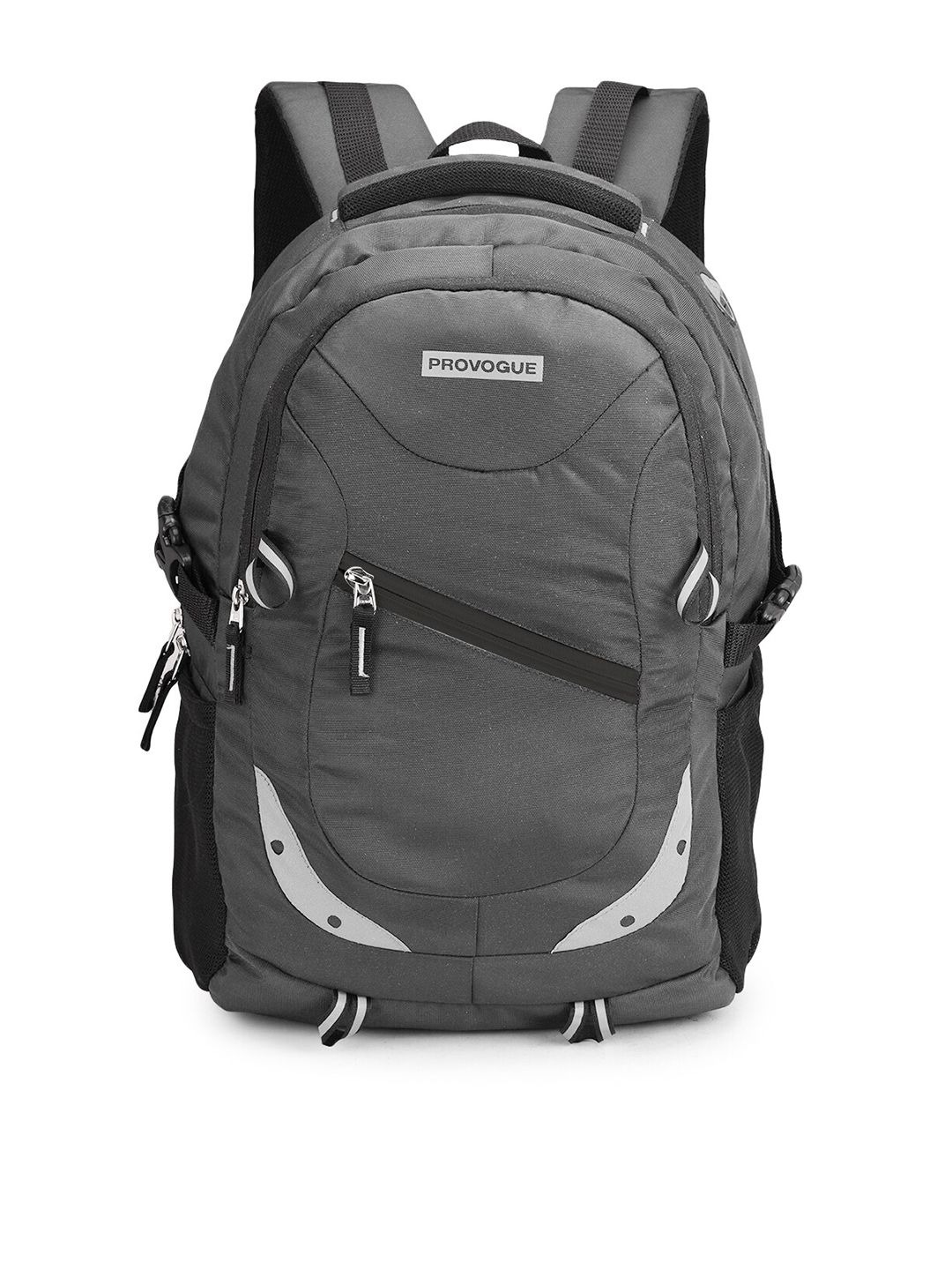provogue x fwd Provogue Unisex Grey PU Backpack with Reflective Strip & Rain Cover-picture-27