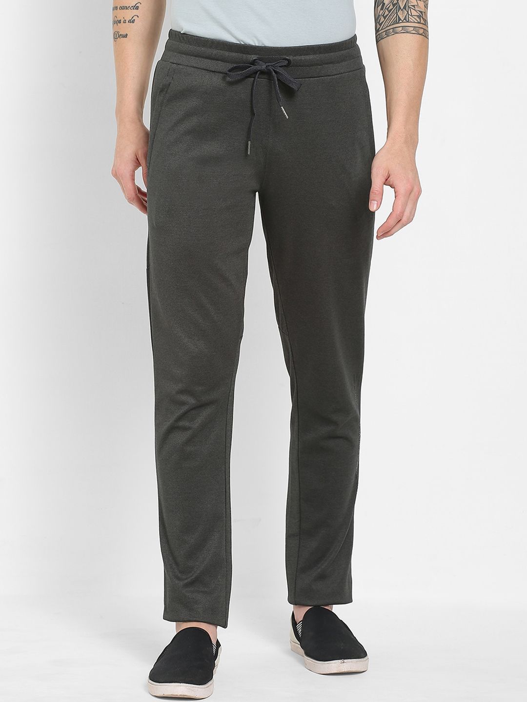 Sweet Dreams Men Charcoal Grey Cotton Track Pant-picture-22