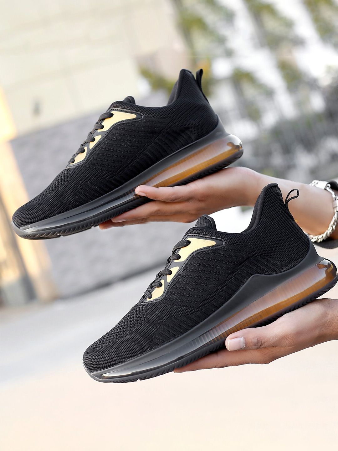 bacca bucci Men Black Mesh Training or Gym Non-Marking Shoes-picture-26