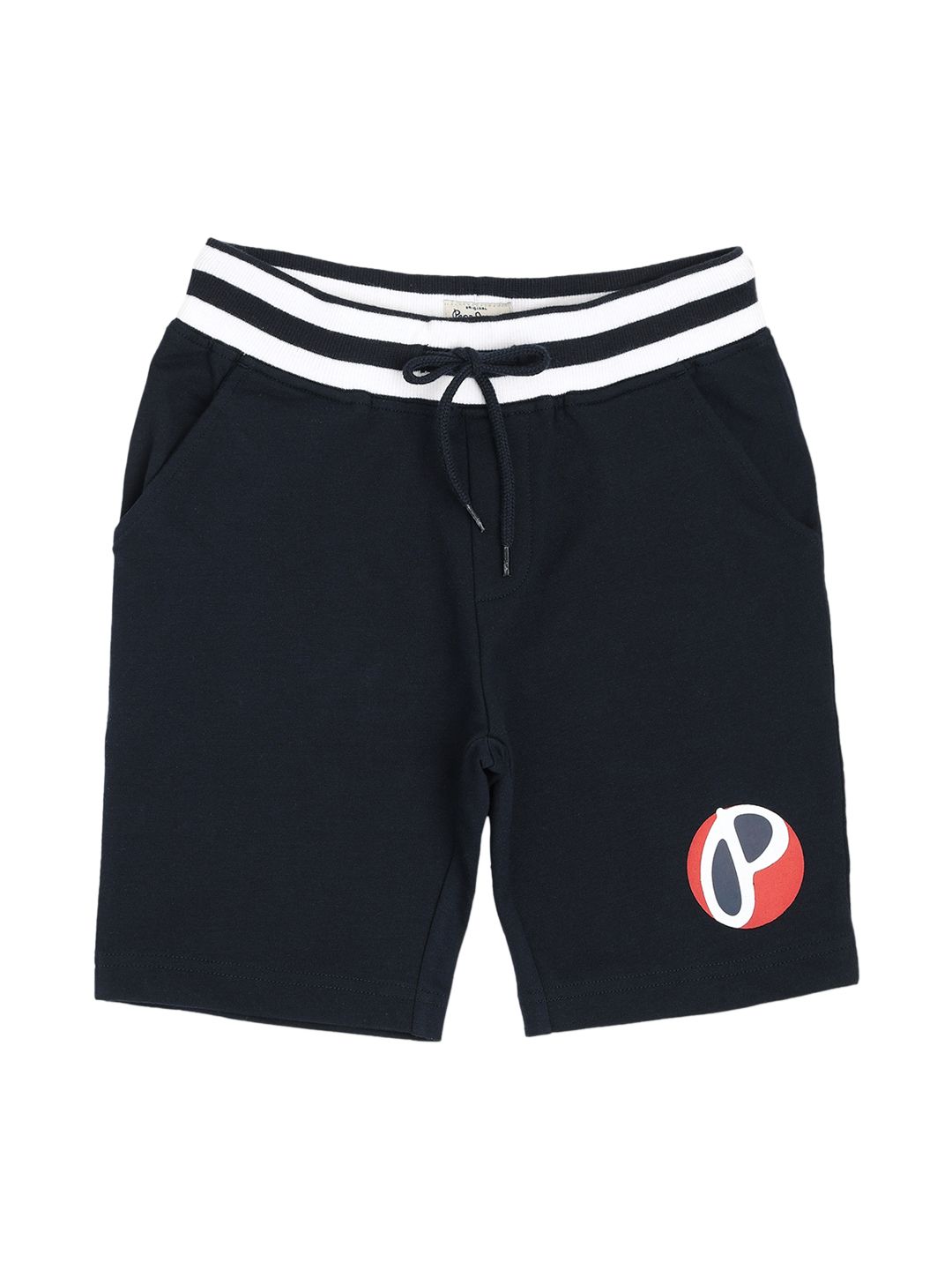 Pepe Jeans Boys Navy Blue Cotton Shorts-picture-58