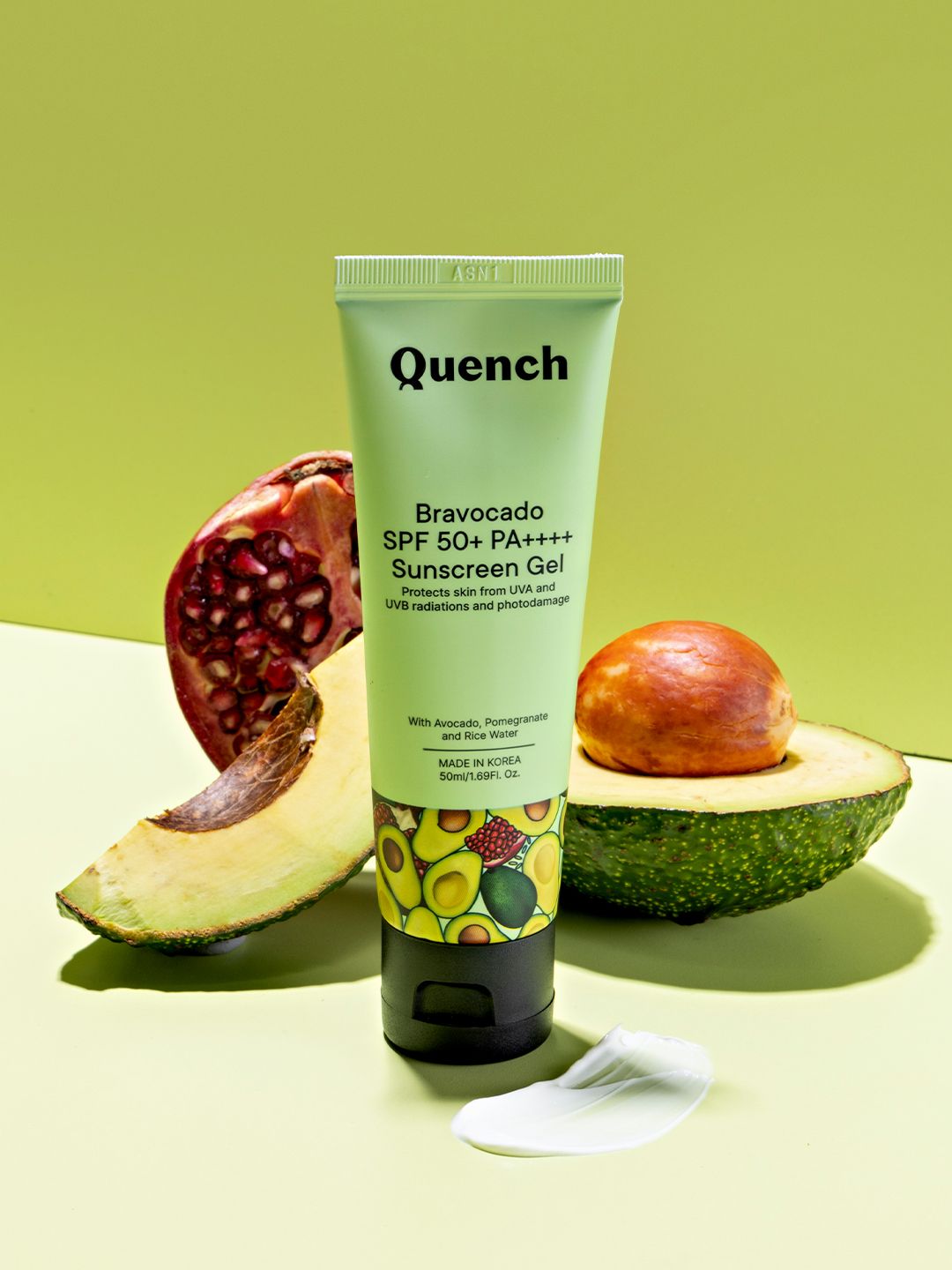Quench Bravocado SPF 50+ PA++++ Sunscreen Gel with Avocado & Pomegranate - 50 ml-picture-43