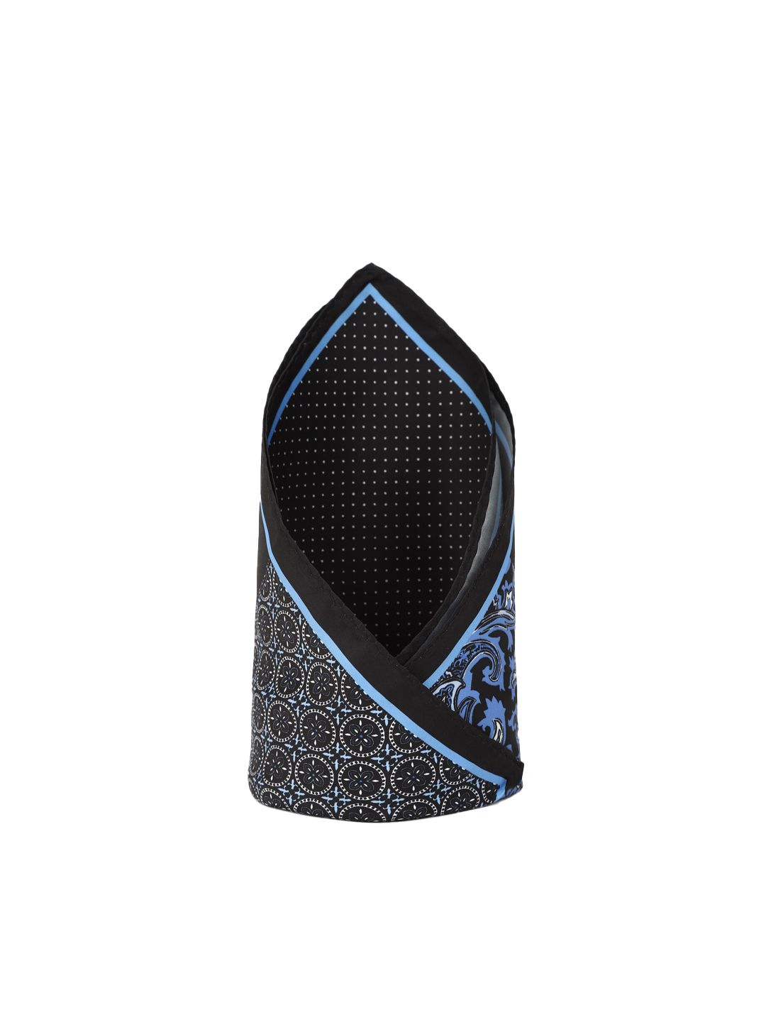 Louis Philippe Men Black Printed Pocket Squares-picture-13