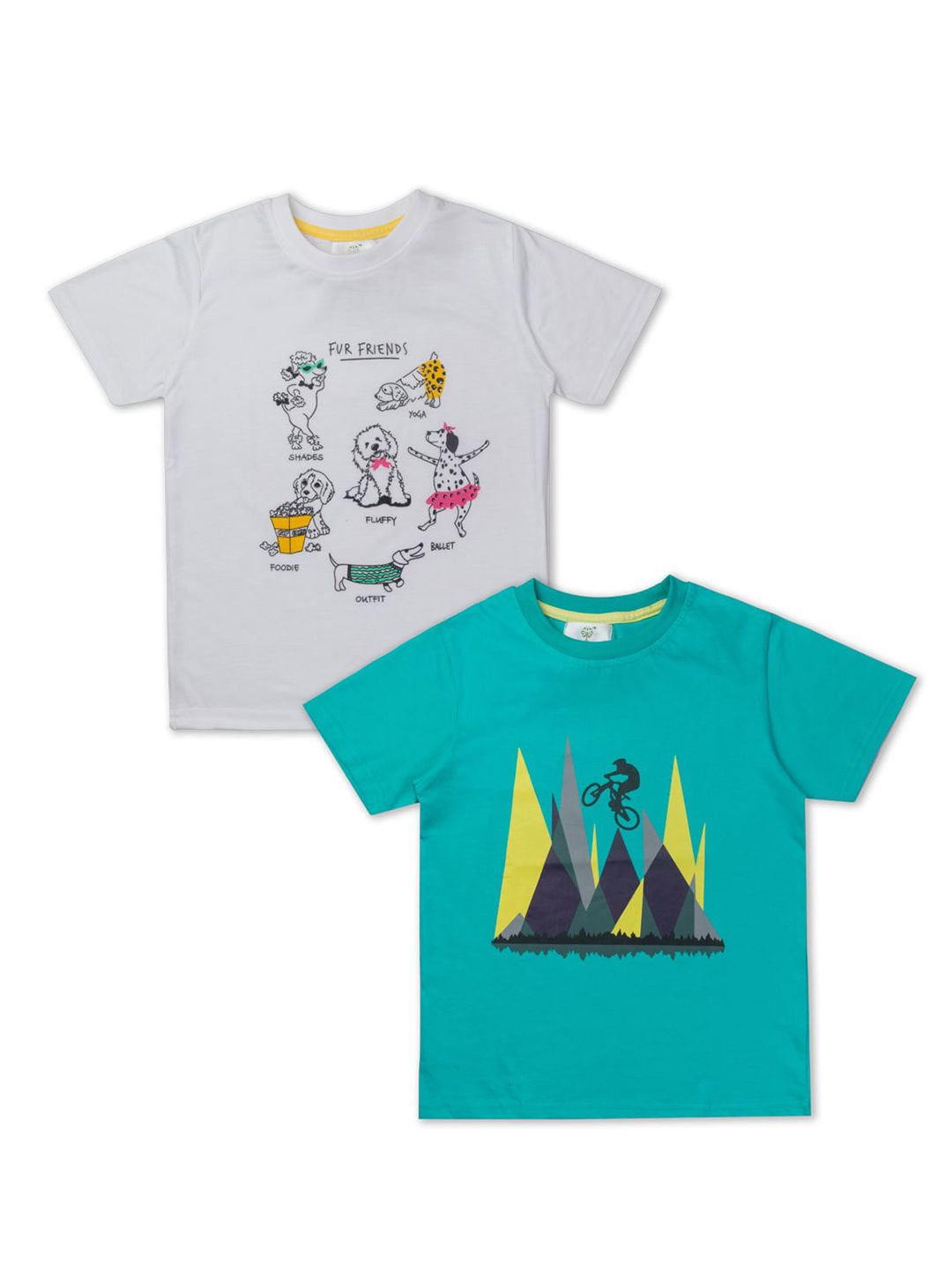 Growing Tree Kids Pack Of 2 Cotton T-shirts-picture-53