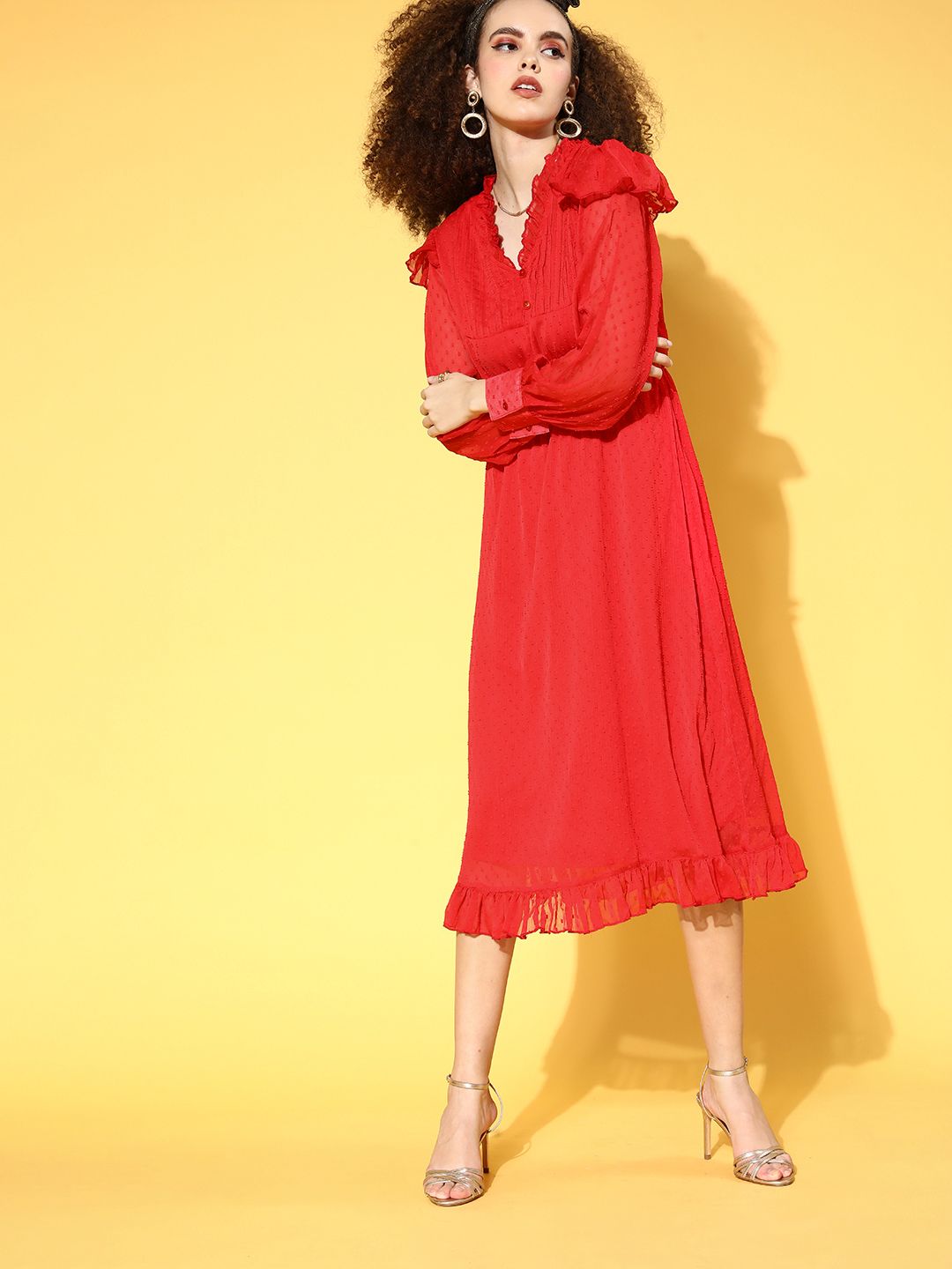 plusS Women Attractive Red Solid Vacay Attire-picture-18