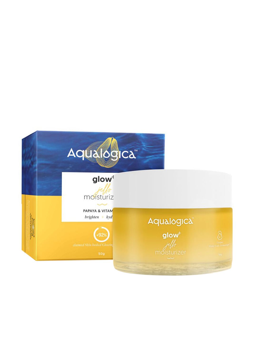 Aqualogica Glow+ Jello Non Sticky Moisturiser With Vitamin C & Papaya - 50g-image-9
