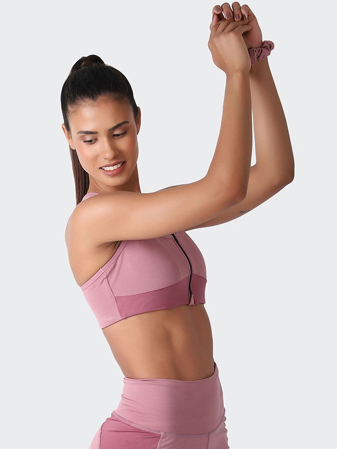 Kica High Support Zip Sports Bra With Removable Padding For All Training