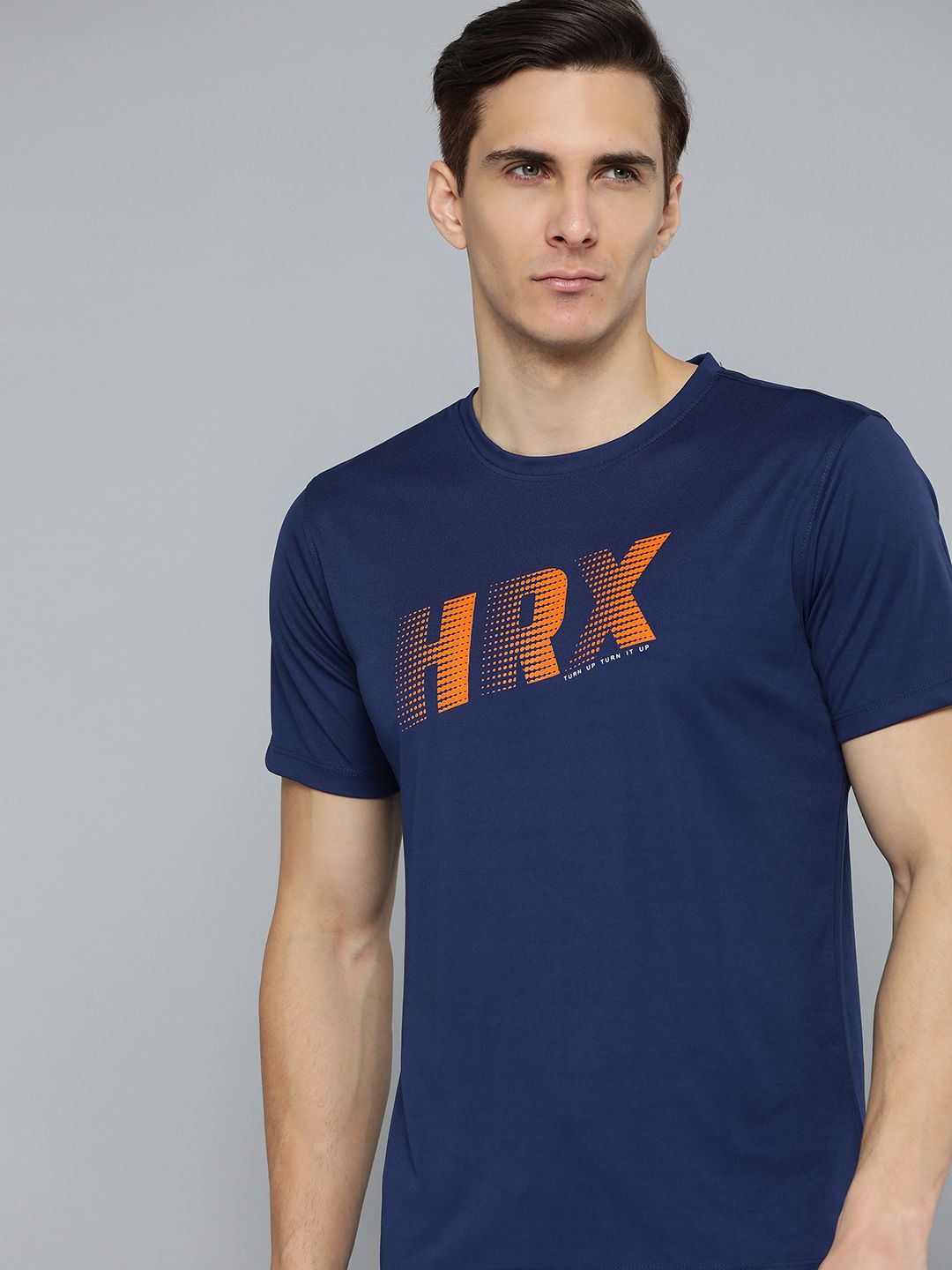 HRX By Hrithik Roshan Training Men Estate Blue Rapid-Dry Brand Carrier  Tshirts - Price History