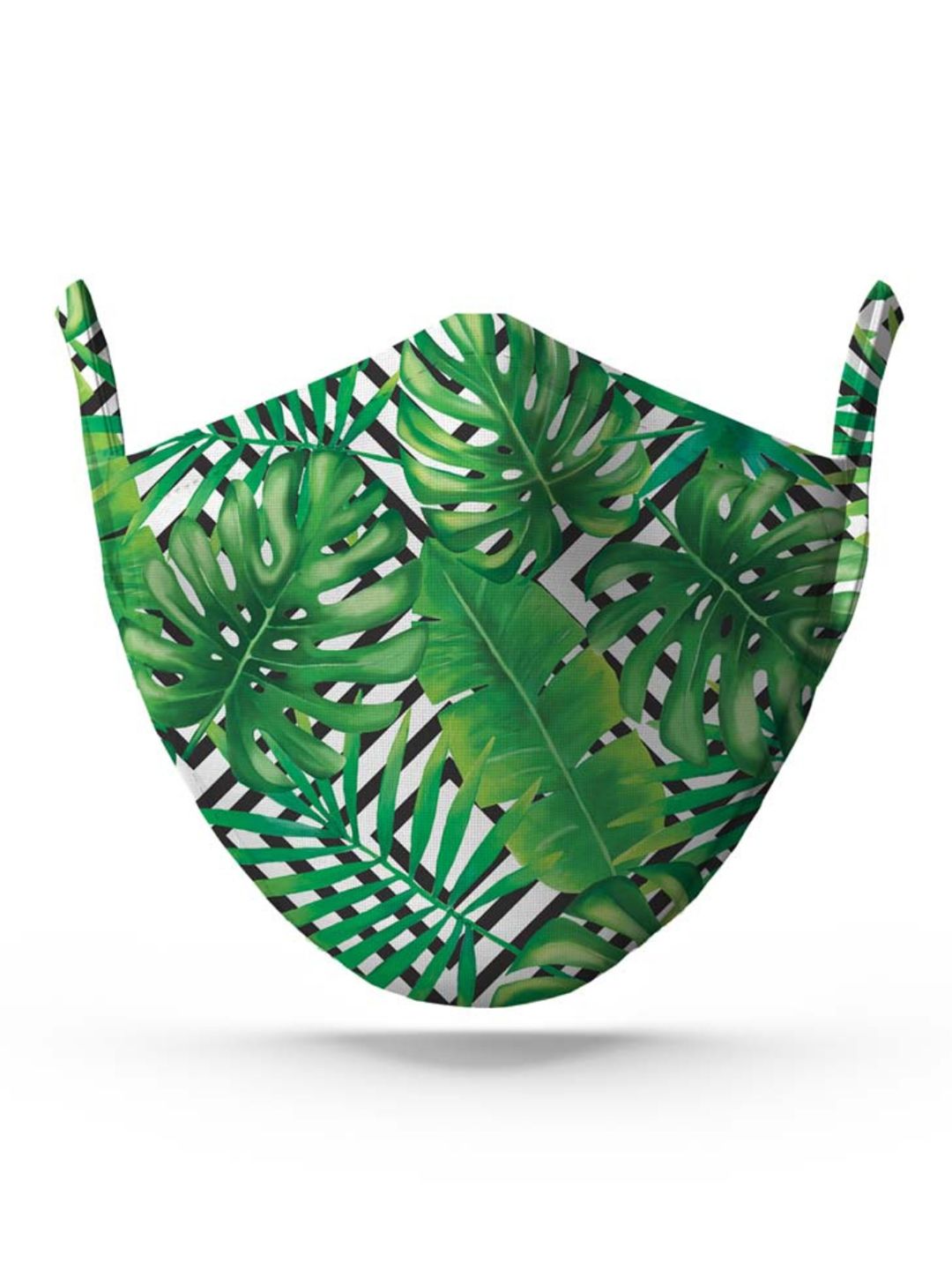 wHAT'S DOwn Unisex Green Printed Cotton Reusable Face Mask-image-7