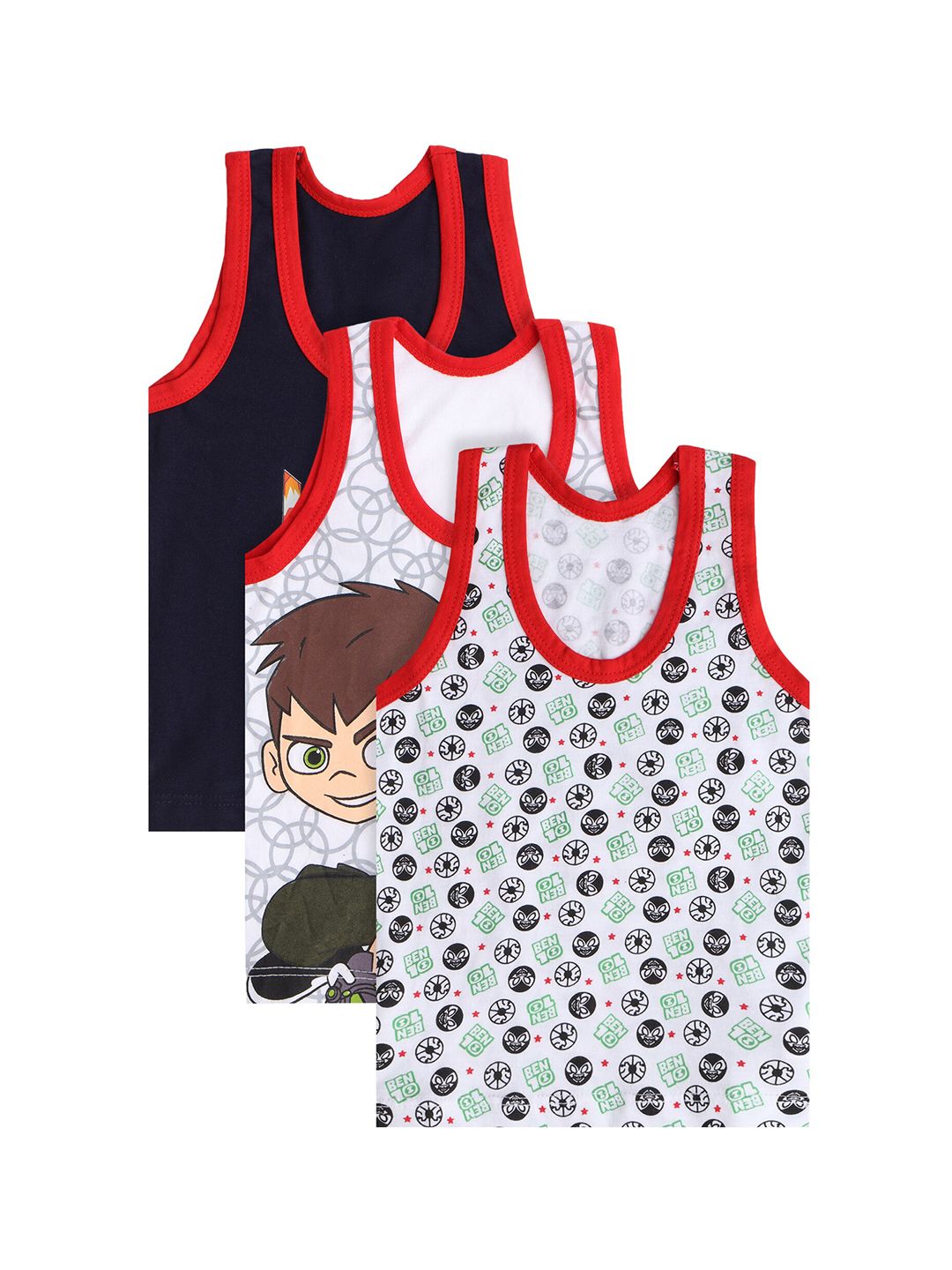 Bodycare Kids Boys Pack Of 3 Assorted Ben 10 Innerwear Vests KIA9305A-PK001-picture-20
