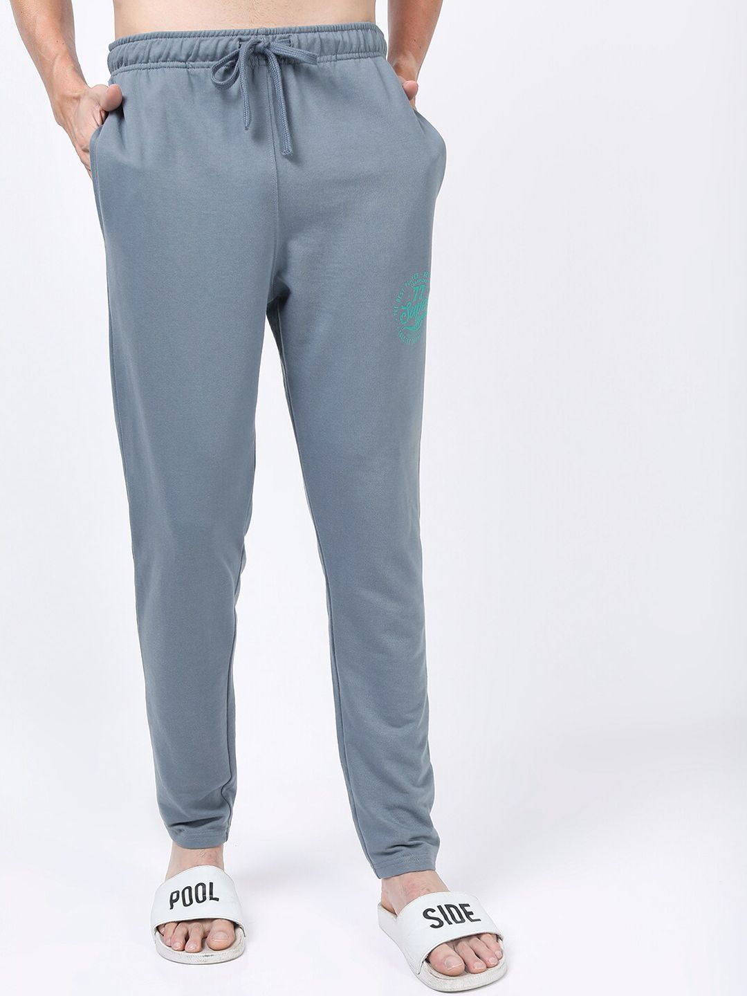 HIGHLANDER Men Grey Solid Slim-FitTrack Pants-picture-29