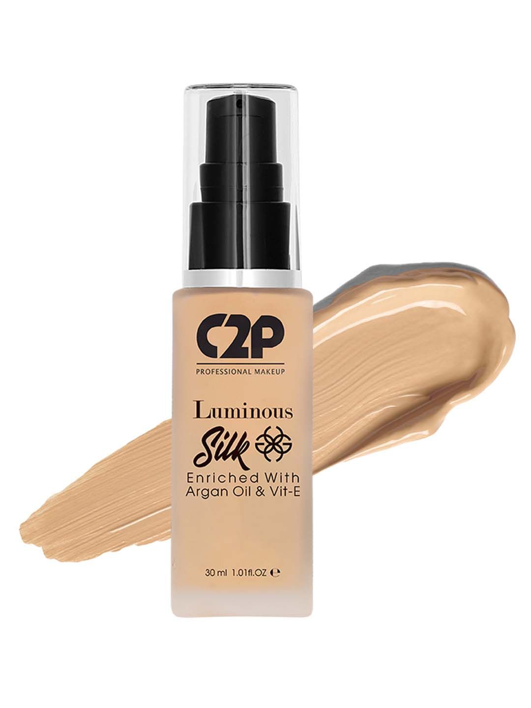 C2P PROFESSIONAL MAKEUP Luminous Silk Liquid Foundation with Argan Oil - Light 03-image-2