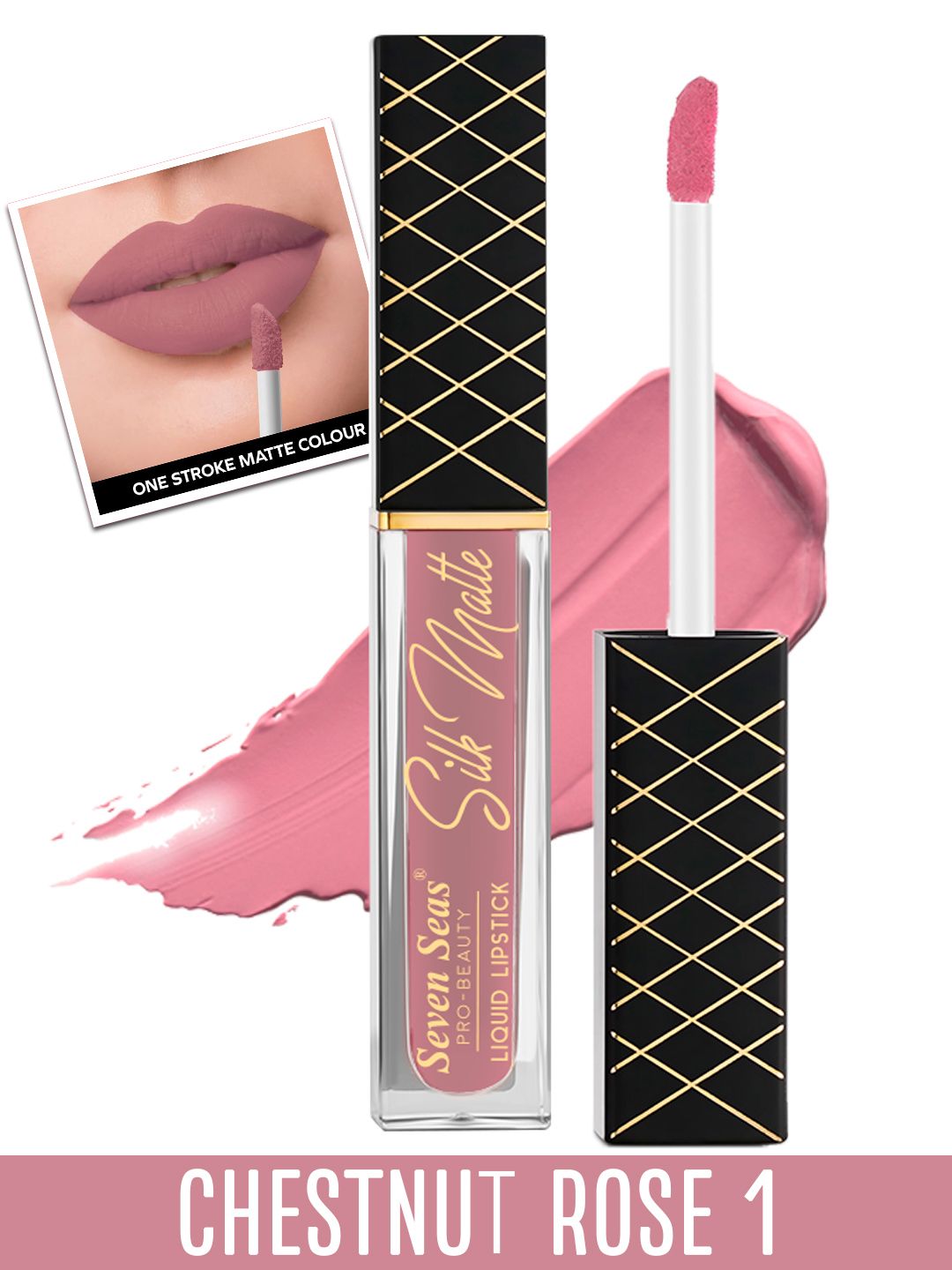 Seven Seas Transfer Proof Silk Matte Liquid Lipstick 8 g - Chestnut Rose 1-picture-34