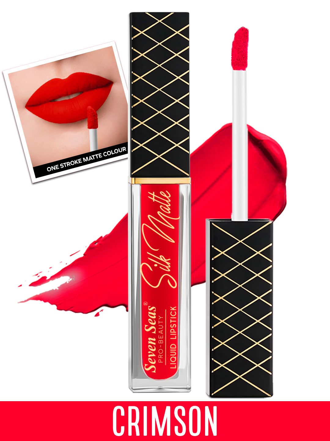 Seven Seas Transfer Proof Silk Matte Liquid Lipstick 8 g - Crimson-picture-28