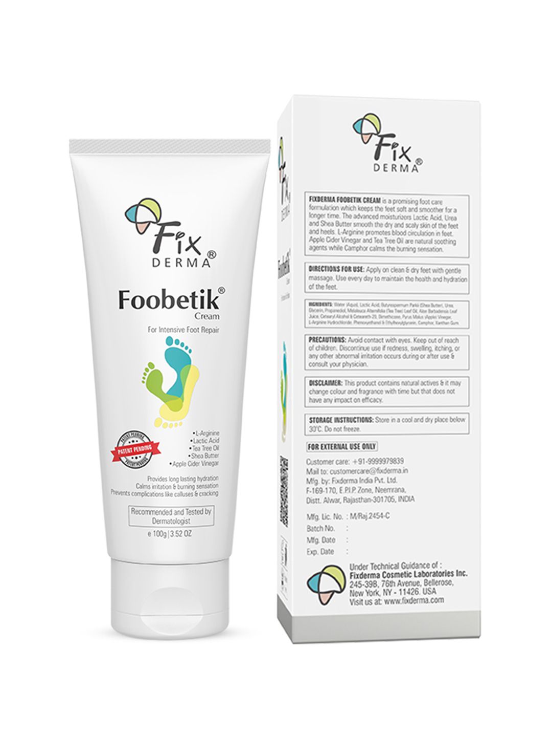 FIXDERMA Heel Repair Foobetik Foot Cream For Normal & Diabetic Foot - 100g-picture-38
