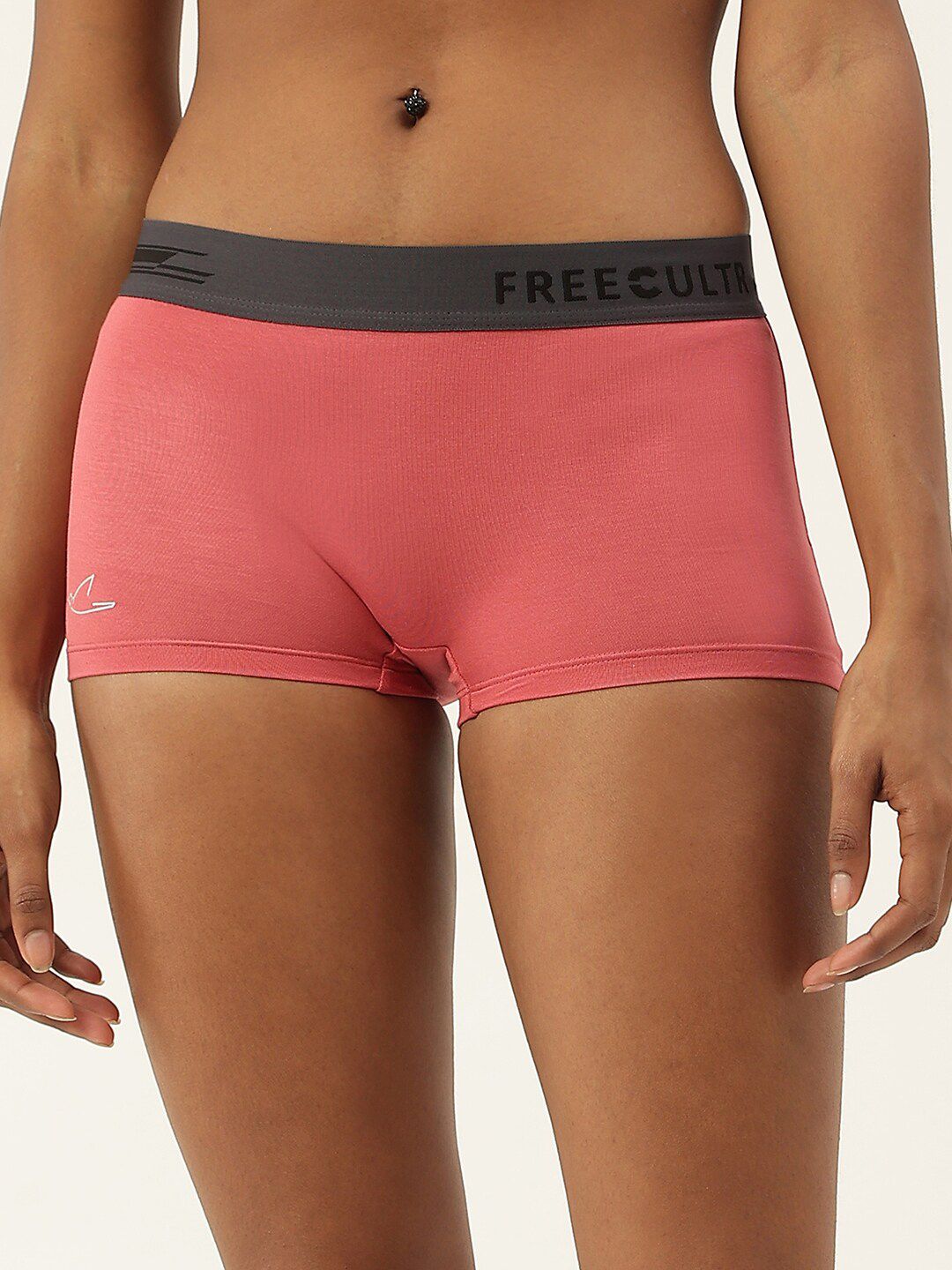 FREECULTR Women Peach Antibacterial Micro Modal Boy Shorts-picture-51