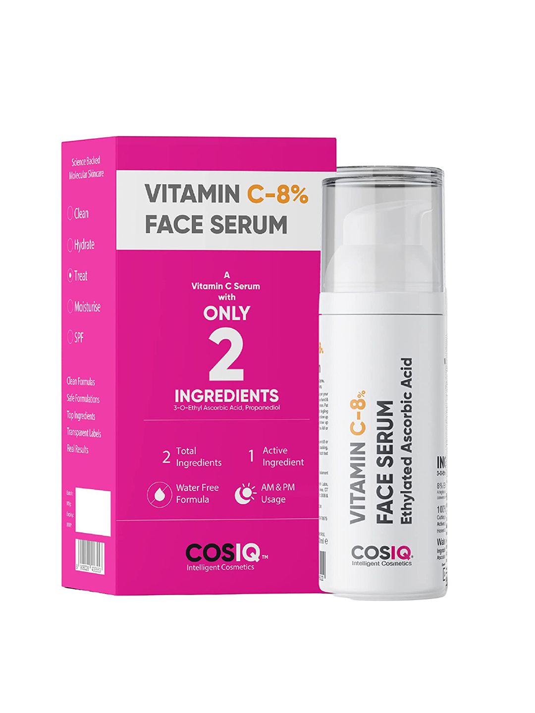 CosIQ Vitamin C-8% Only 2 Ingredients Face Serum 30 ml-picture-12