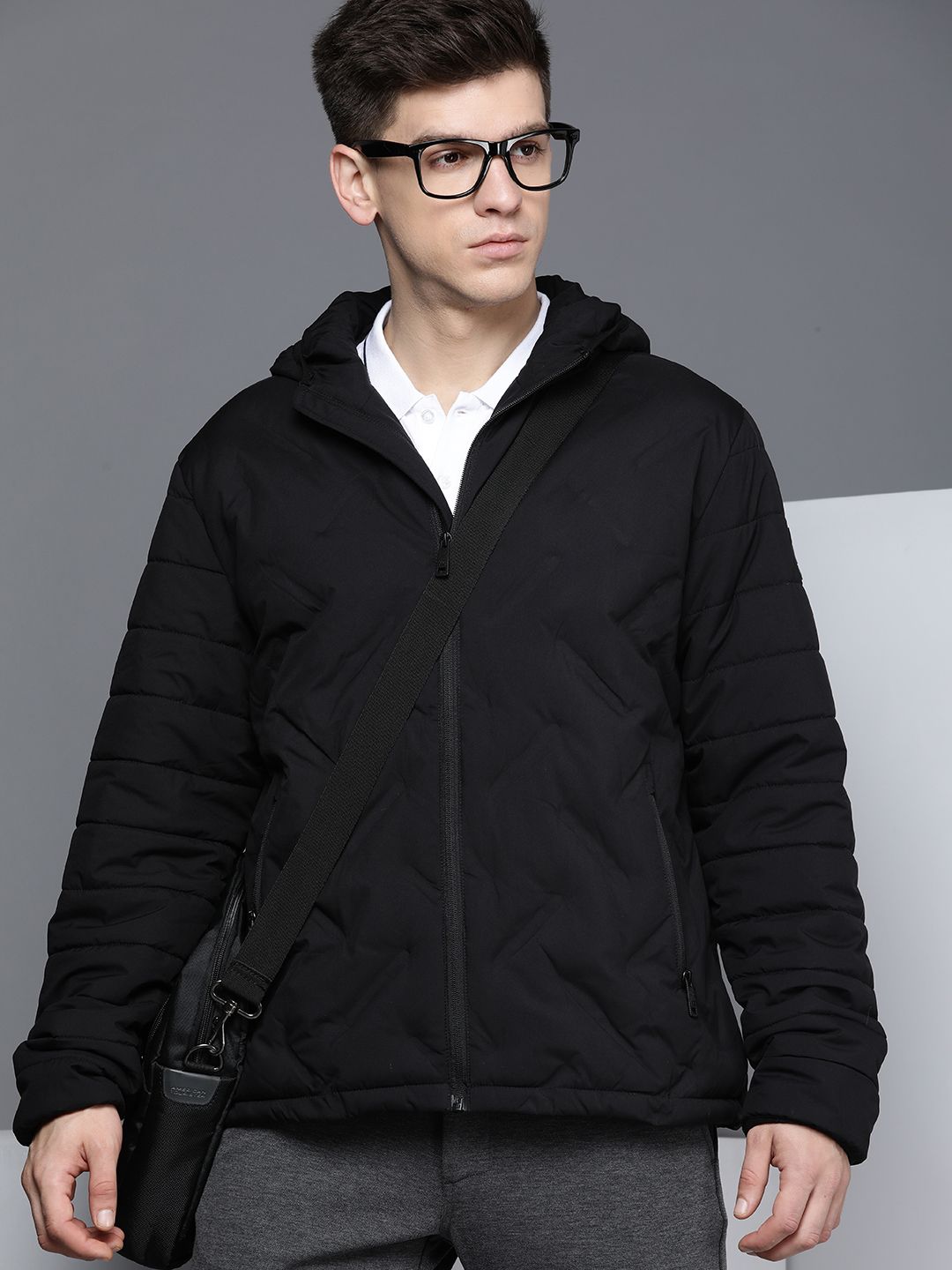 Kenneth cole black hot sale puffer jacket